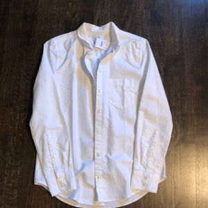 Jcrew white chambray button down